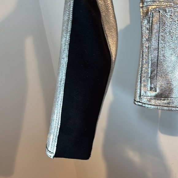 Lamarque CHAPIN | REVERSIBLE LEATHER BOMBER black-silver size small - Picture 9 of 14